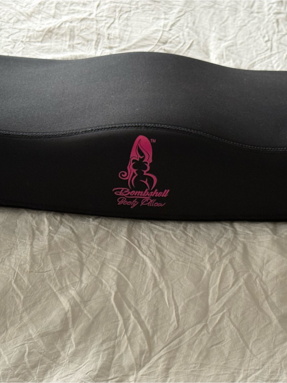 Bombshell Booty Pillow/w Bombshell Back Support Pillow- Black-Blue/w Pink Logo